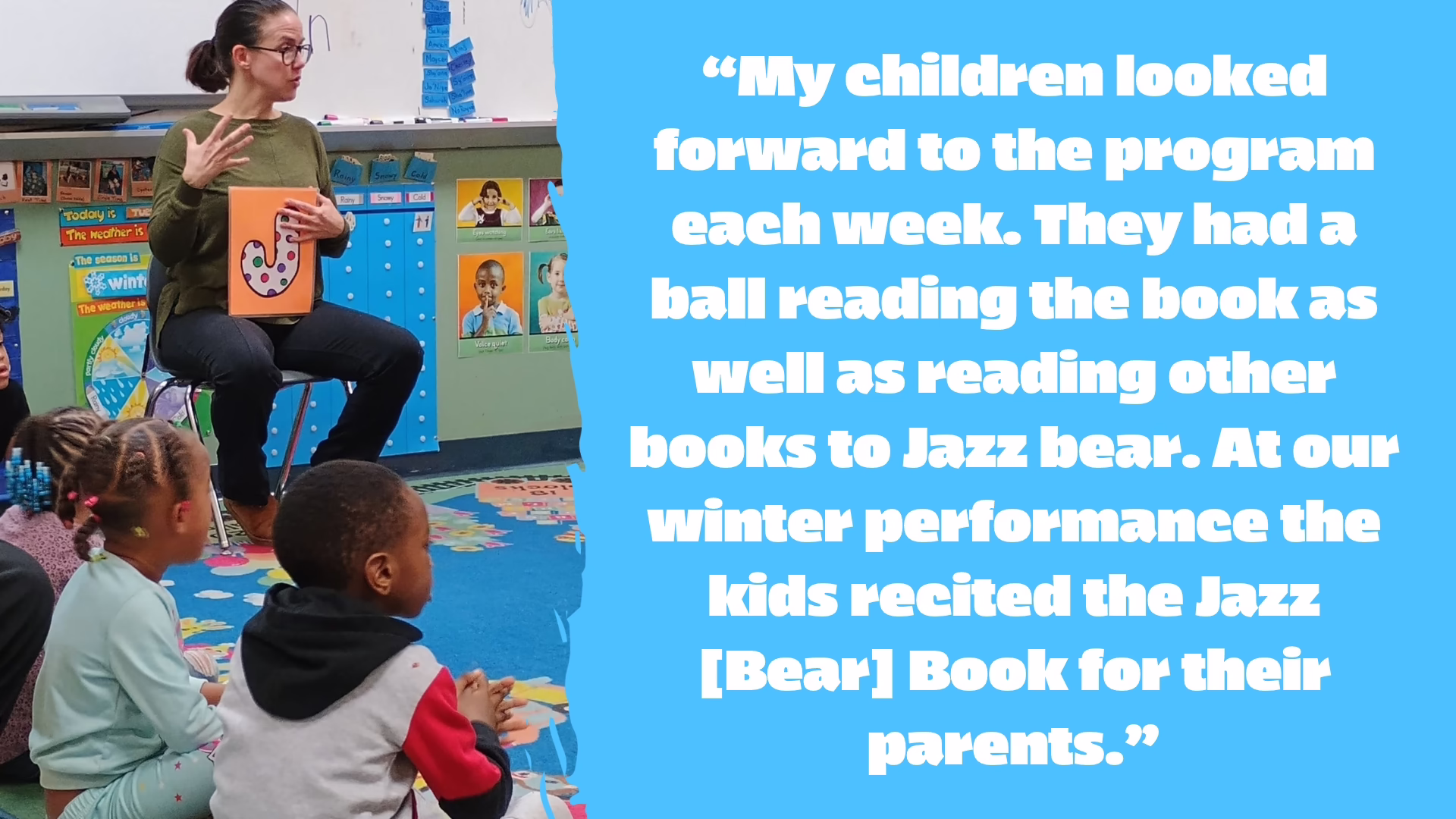 Jump for Jazz, Teacher Quote